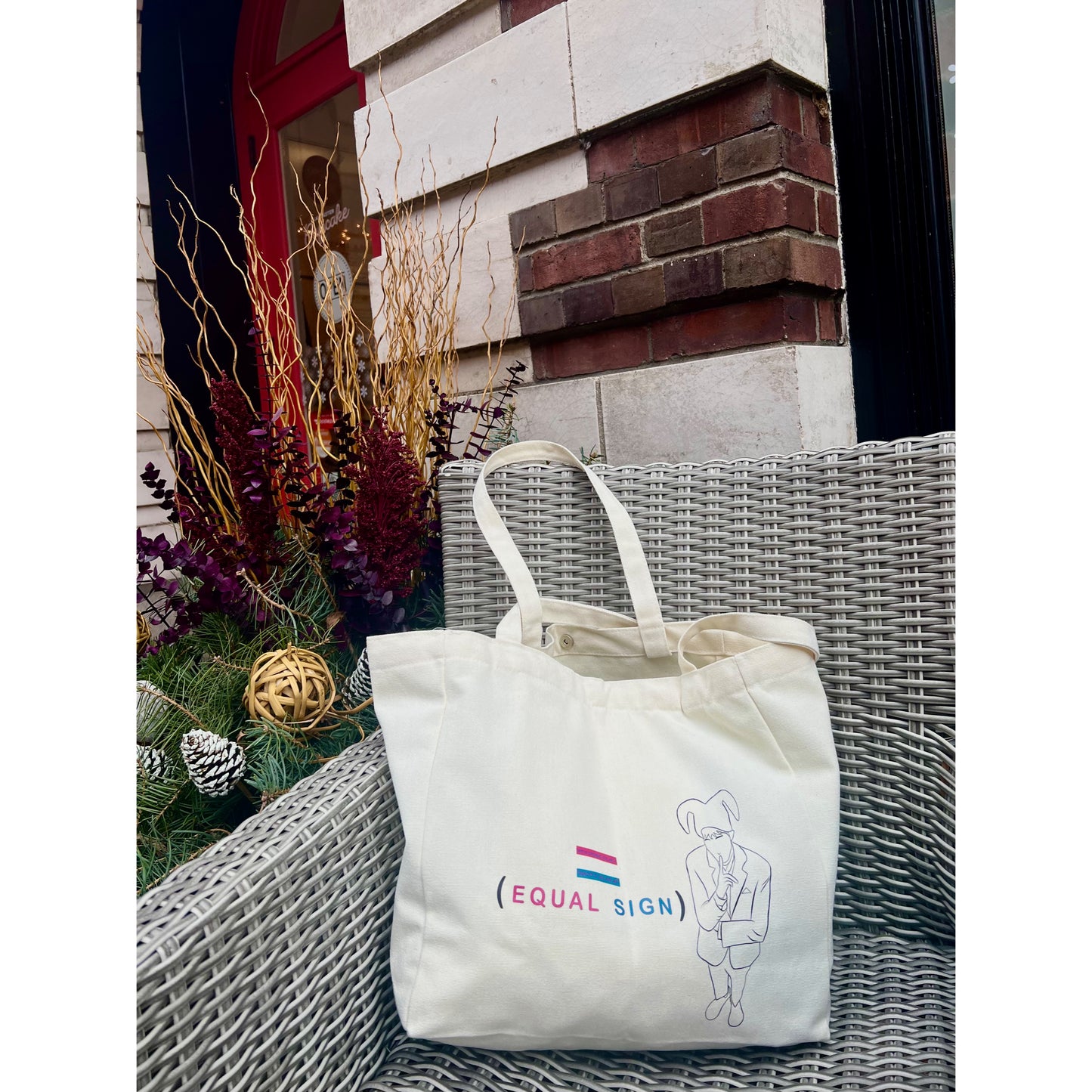Hope World/Equal Sign Tote Bag