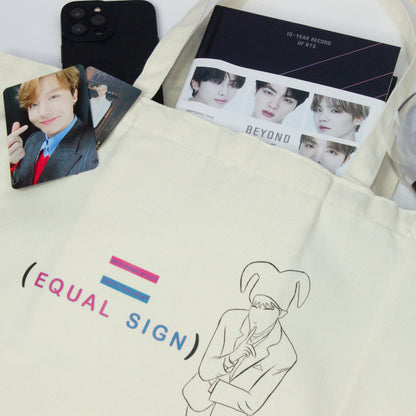 Hope World/Equal Sign Tote Bag