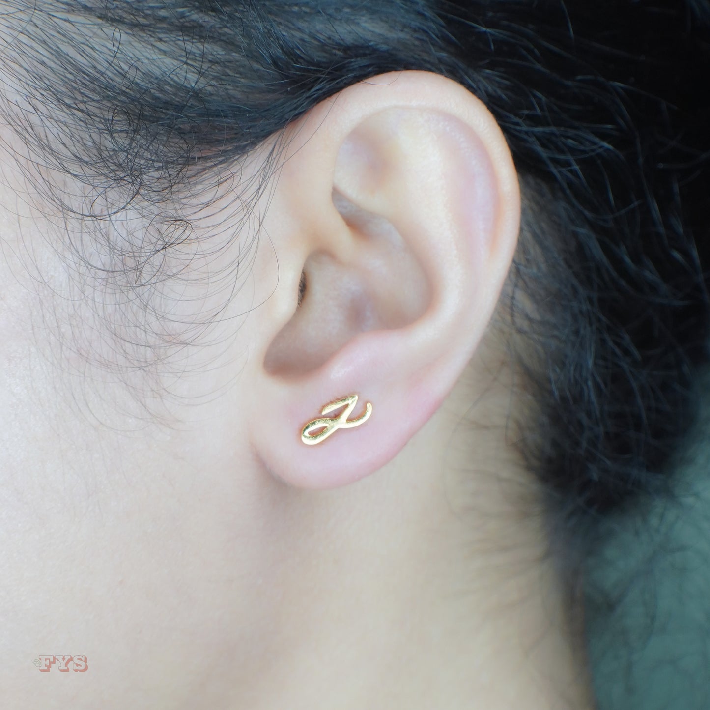 JK Golden Stud Earrings