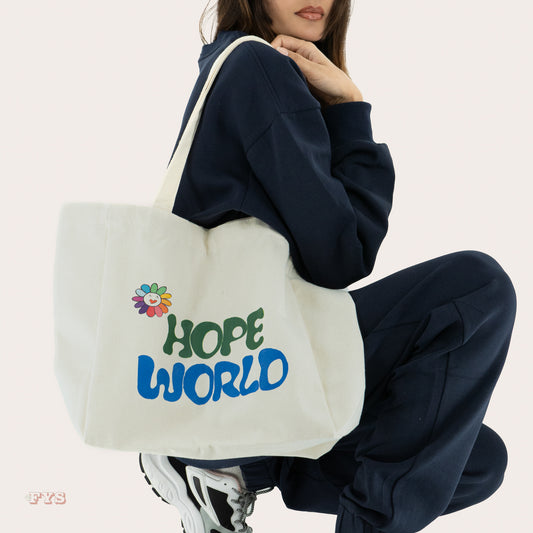 Hope World/Equal Sign Tote Bag