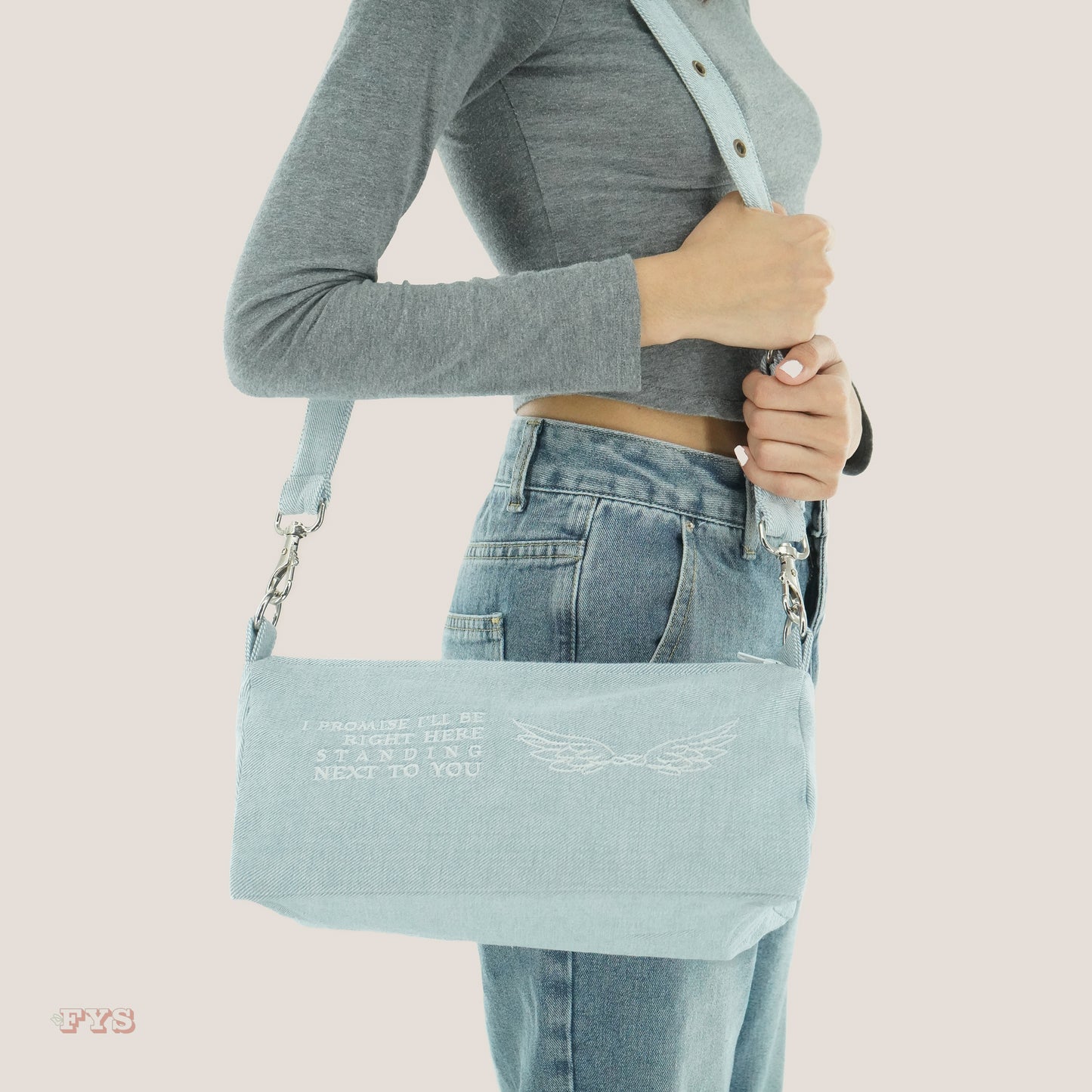 Standing Next to You Denim Bag